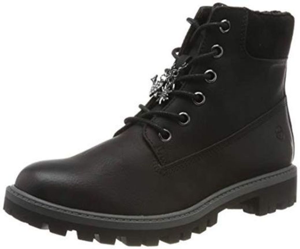 Moda Tamaris 1-1-25283-23, Botas Militar para Mujer, Negro