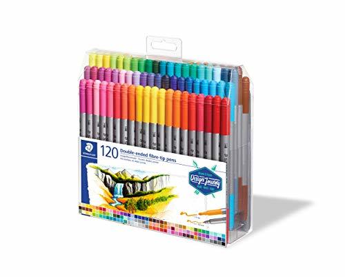 Producto STAEDTLER-3200 TB120ST Rotulador de Doble Punta de Fibra, Multicolor