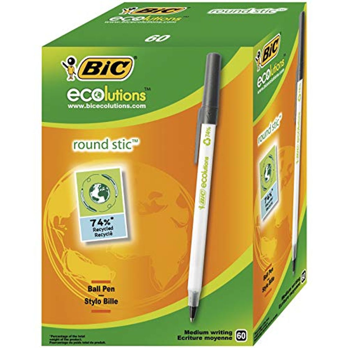 Productos BIC Round Stic ECOlutions bolígrafos de punta media