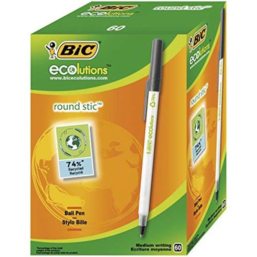 BIC Round Stic ECOlutions bolígrafos de punta media