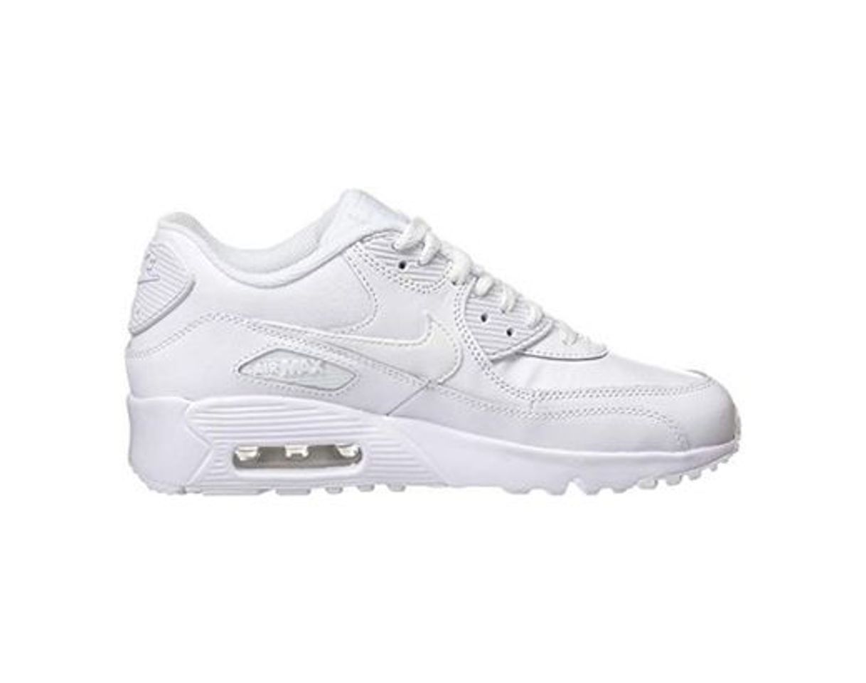 Fashion Nike Air MAX 90 Leather, Zapatillas para Niños, Blanco