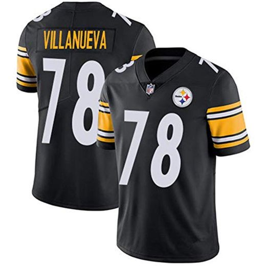 Camiseta para hombre con uniforme de fútbol americano Pittsburgh Steelers #78 Villanueva
