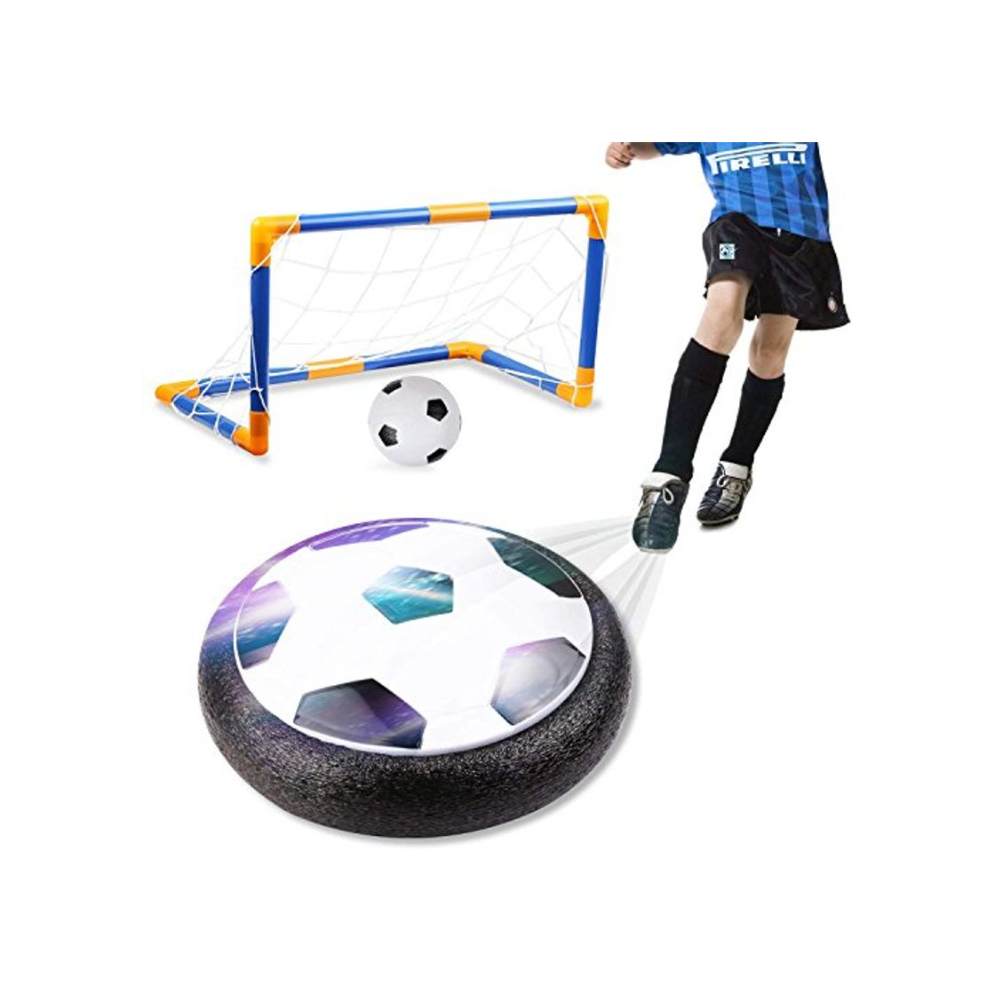 Product amzdeal Air Football Kit Juguete Balón de Fútbol（1 x Air Hover Ball+1