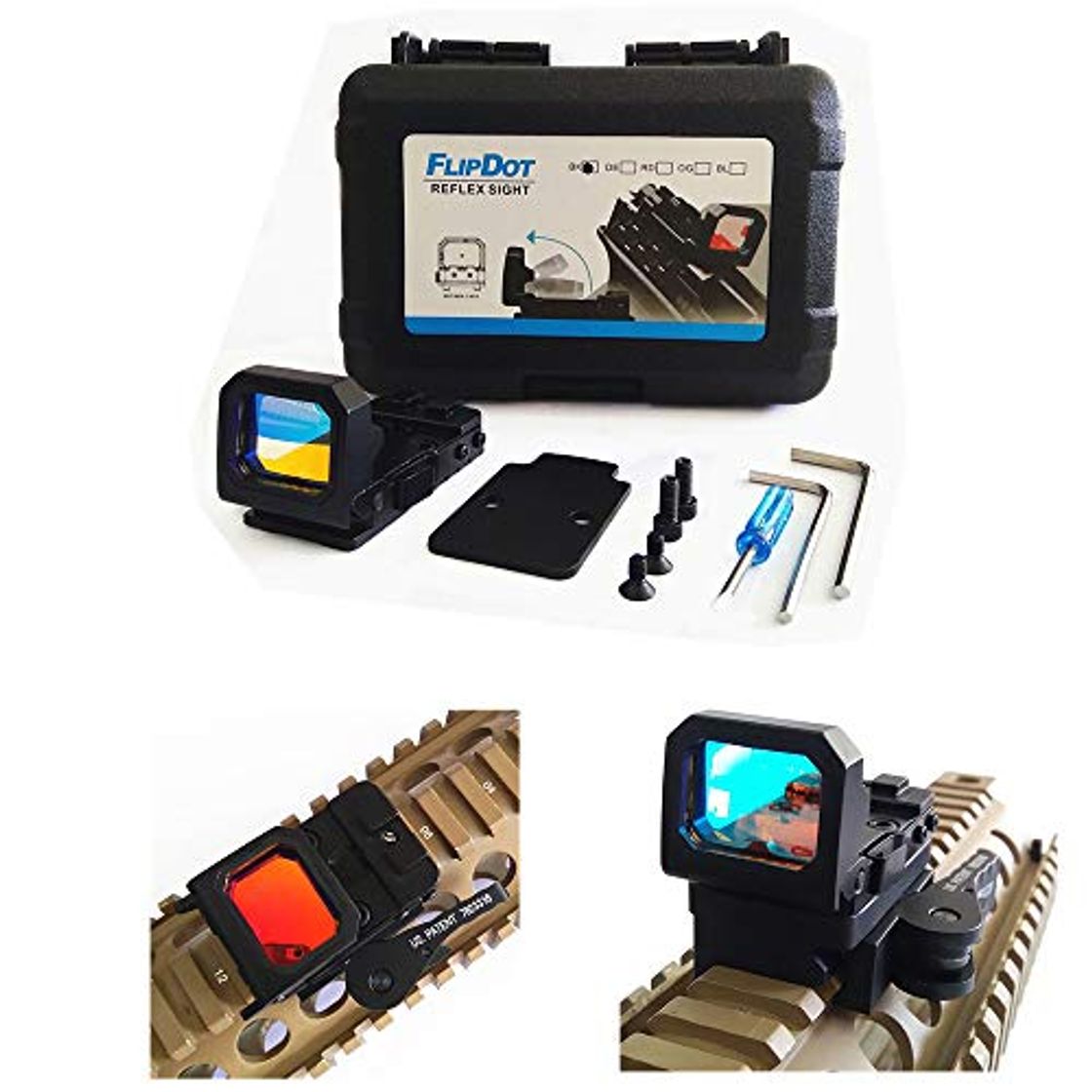 Social FIRECLUB Flip Red Dot Pistol Sight 3 Moa Glock Mos RMR Slide