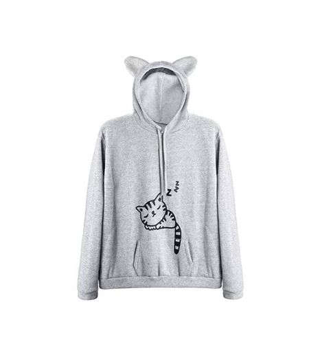 SUDADERA con OREJAS de GATO