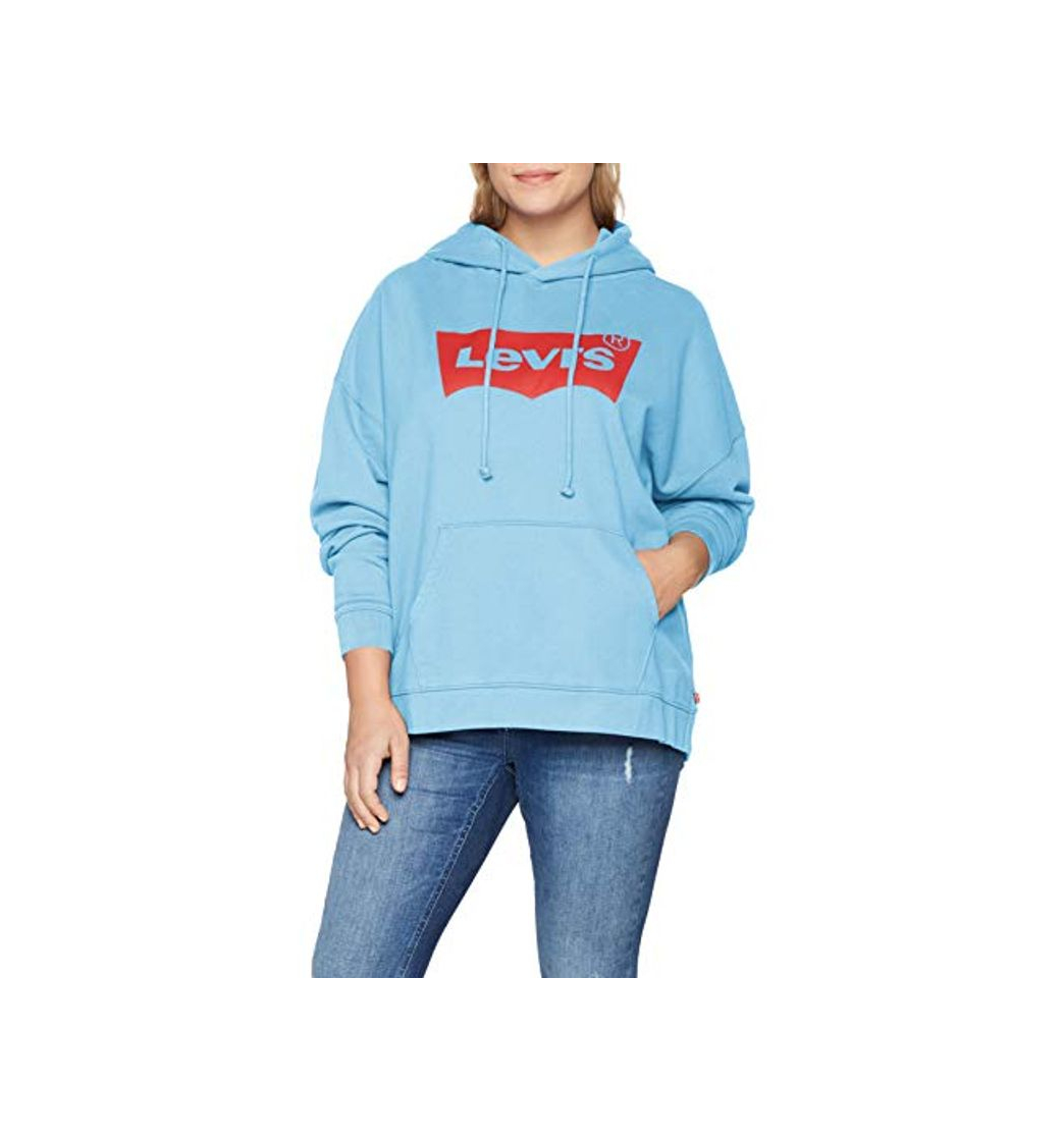 Moda Levi's Plus Size Pl Graphic Hoodie Capucha, Azul