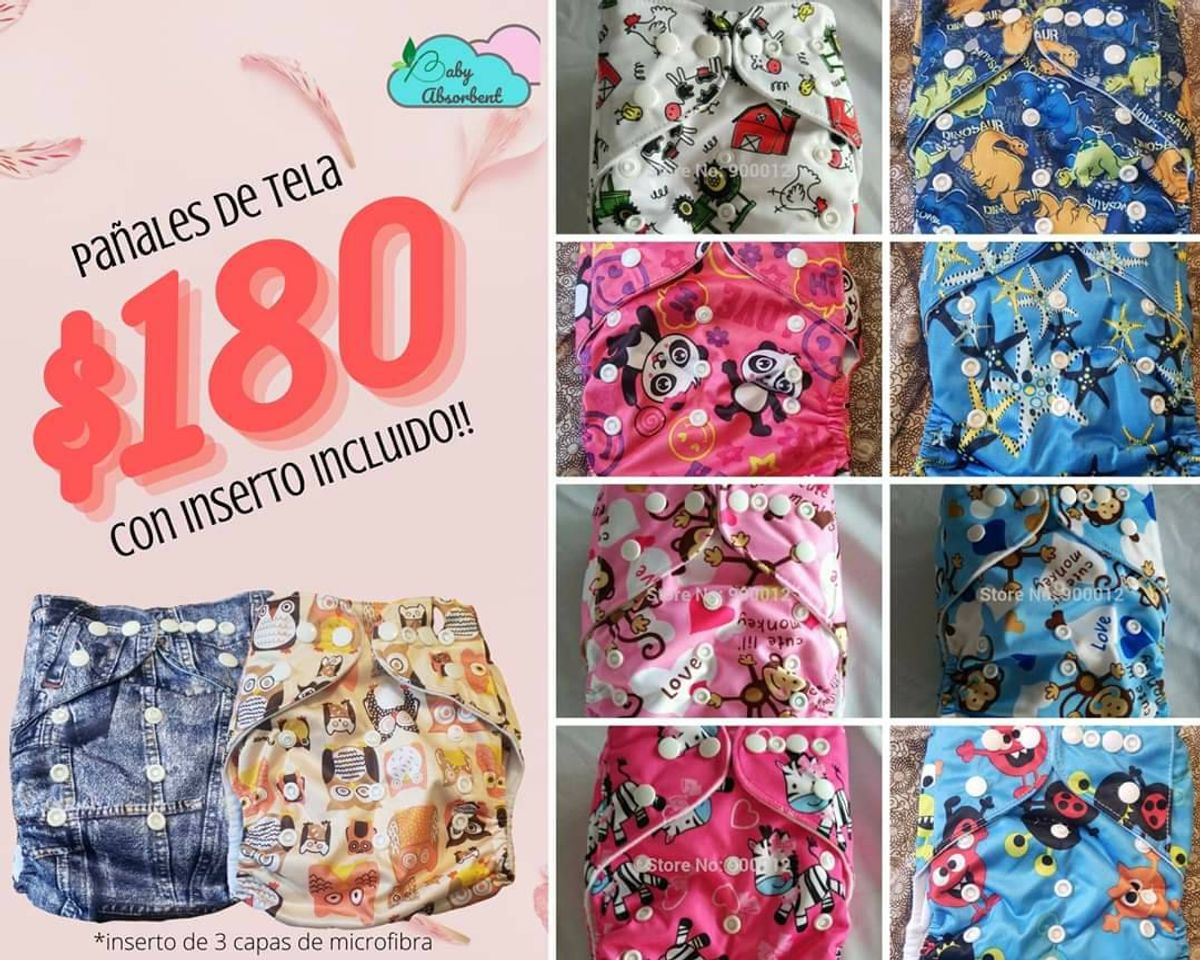 Moda Pañales ecologicos de tela