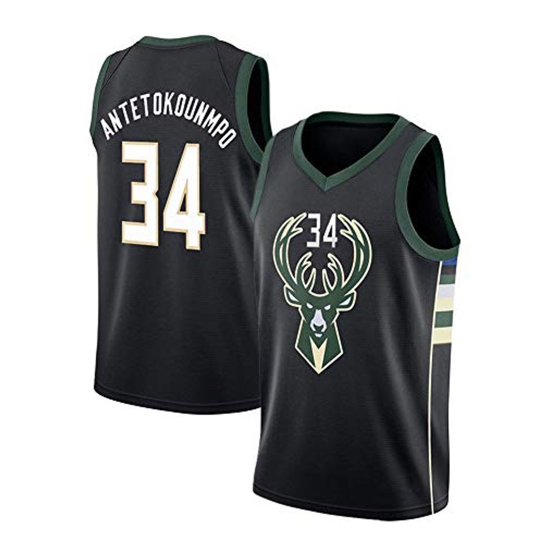 Social Antetokounmpo #34 Milwaukee Bucks Jersey Baloncesto Swingman Deportes Camiseta