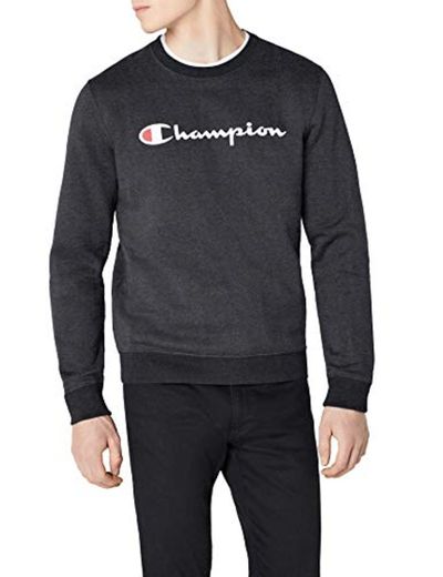 Champion Classic Logo para Hombre Sudadera, Azul