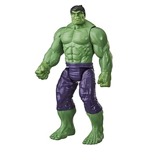Avengers- Figura Titan Hero Deluxe Hulk, Color verde oliva