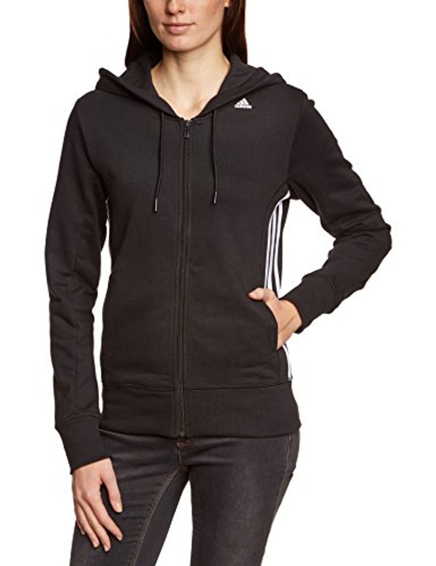 Social adidas ESS Mid 3S Hd - Sudadera para mujer, color negro