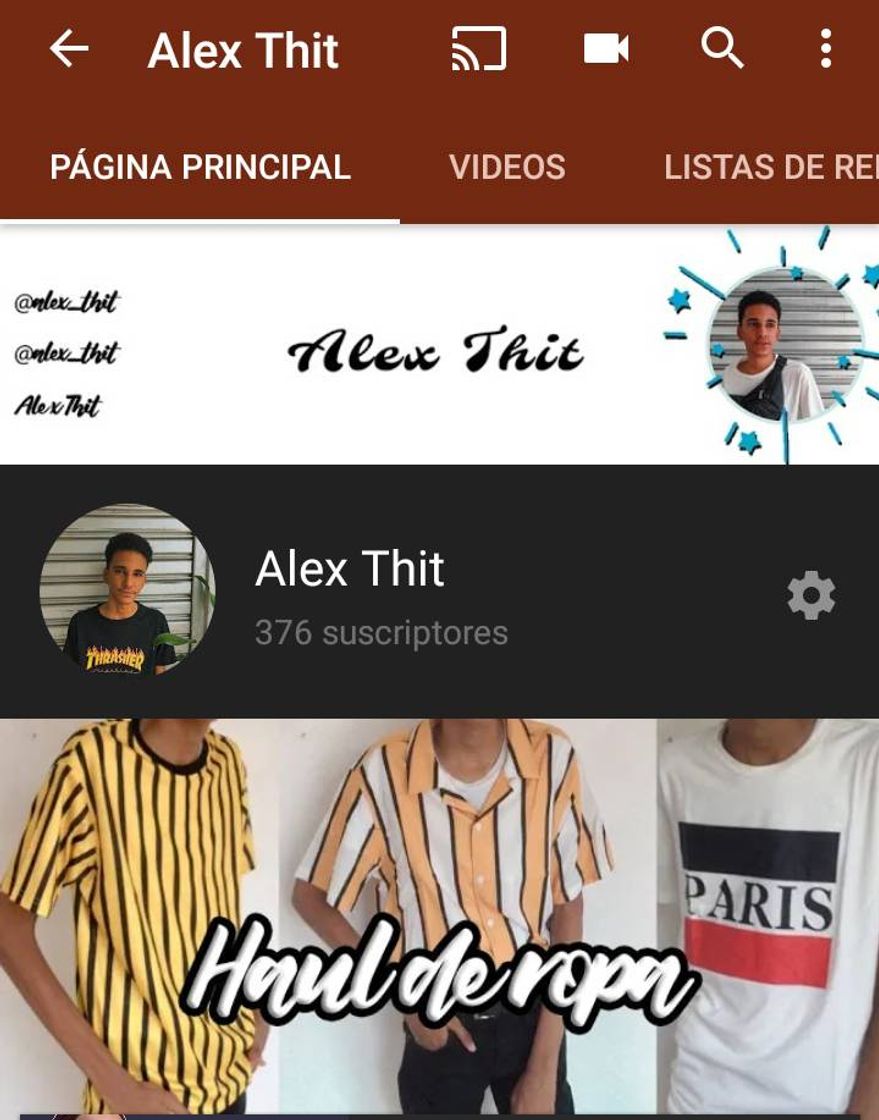 Alex Thit - Canal de youtube