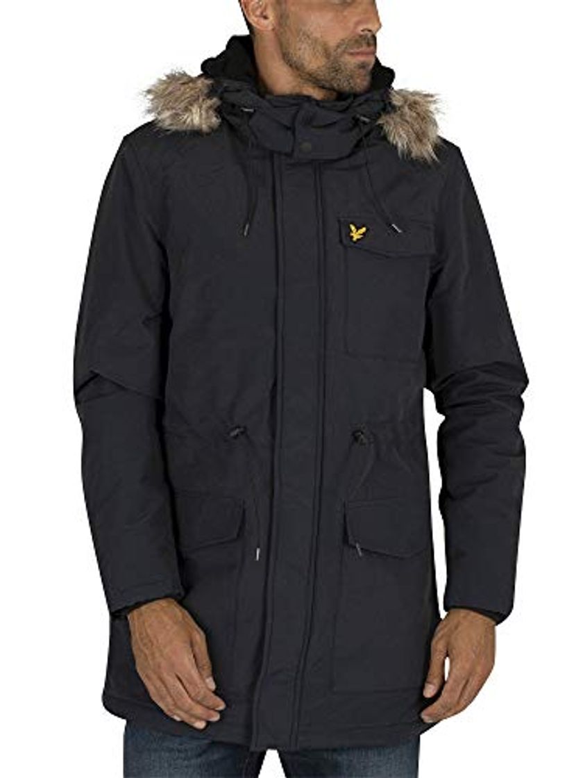 Social Lyle & Scott Winter Weight Microfleece Lined Parka Parca, Azul