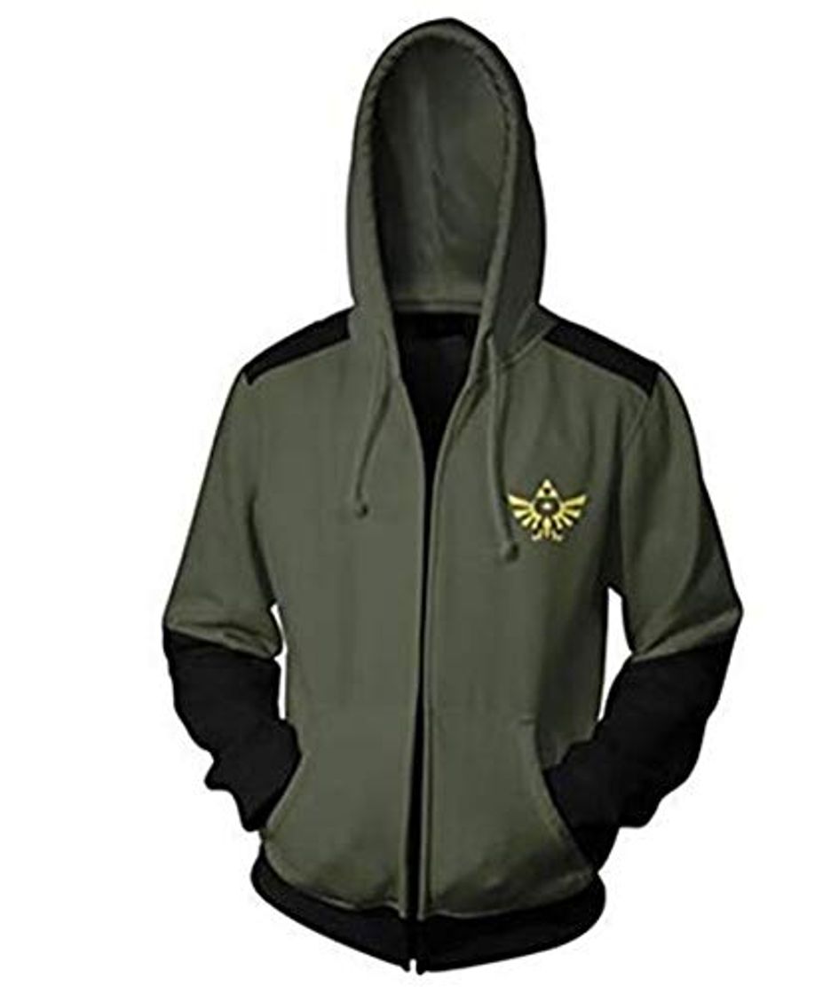 Producto Meibida Sudadera con Capucha y Cremallera Zelda Legend 3D para Hombre con