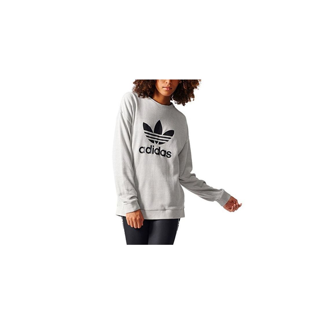 Product adidas Trefoil Sweater Sudadera, Mujer, Gris