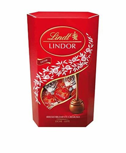 Lindt Lindor Cornet Caja de bombones cremosos de chocolate con leche