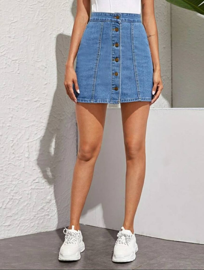 Moda Falda Denim 