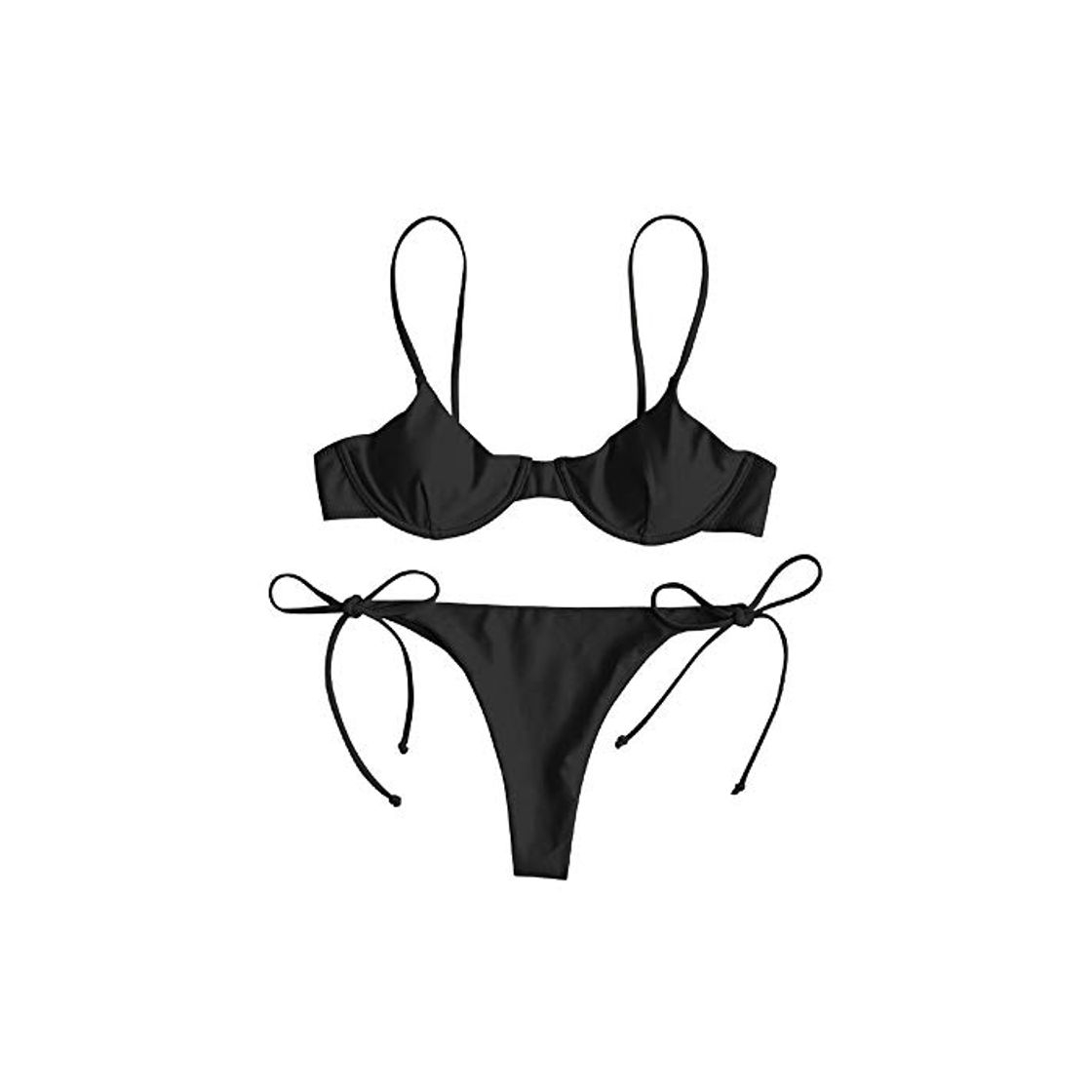 Social ZAFUL Conjunto de bikini para mujer con aros push-up