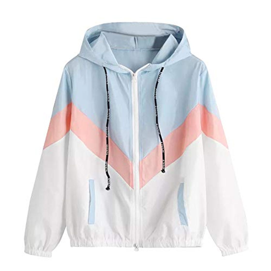 Fashion Overdose Nuevo Modelo De Moda Mujeres Manga Larga Patchwork Piel Fina Trajes con Capucha Cremallera Casual Sport Coat Sudadera con Capucha Superior