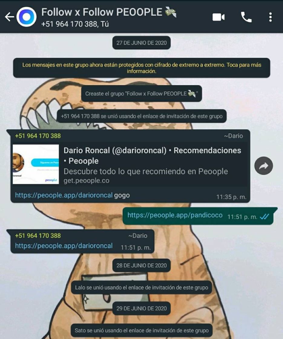 Social Grupo de WhatsApp, nos apoyamos entre todos