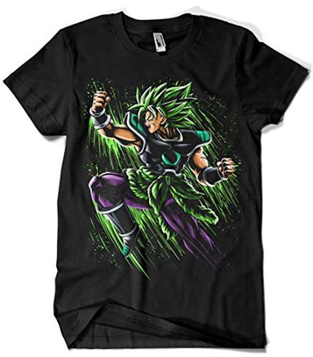 Camisetas La Colmena 4013-Broly Attack Splatter - Goku-Dragon Ball