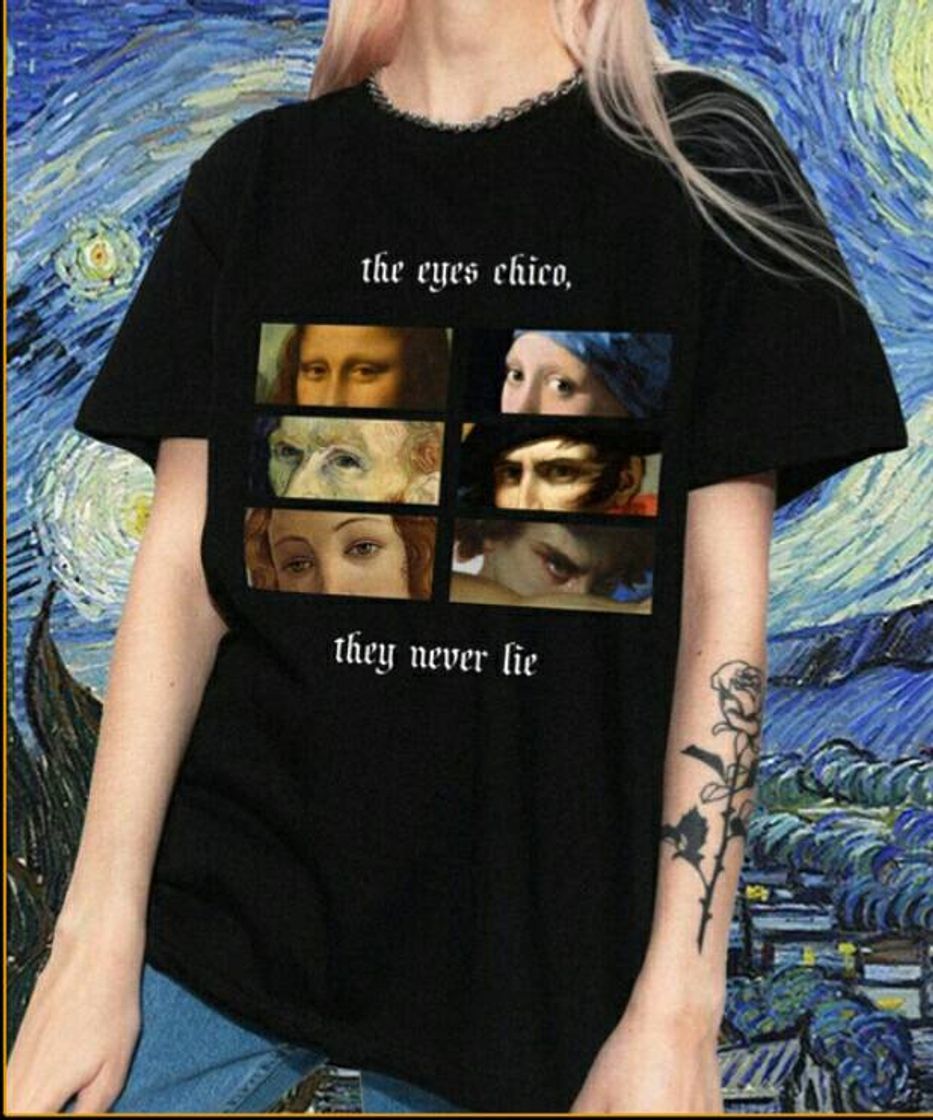 Fashion Camisa "The eyes never life" Space Collection