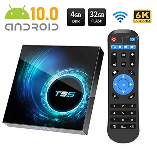 Android TV Box, T95 Android 10.0 TV Box 4GB RAM