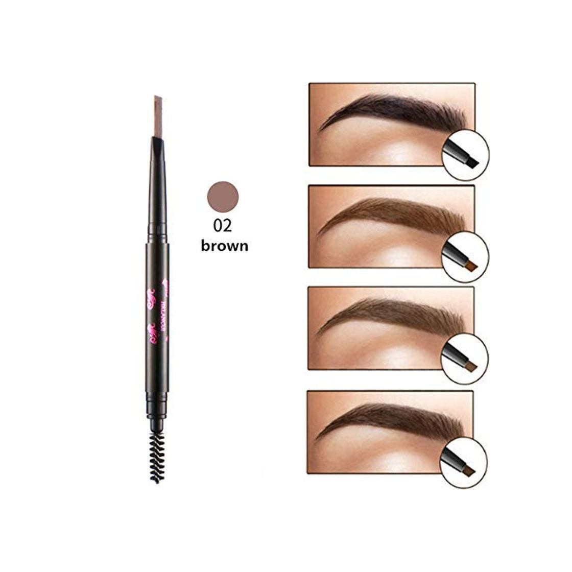 Belleza Ruwhere - Lápiz para cejas en 6 colores