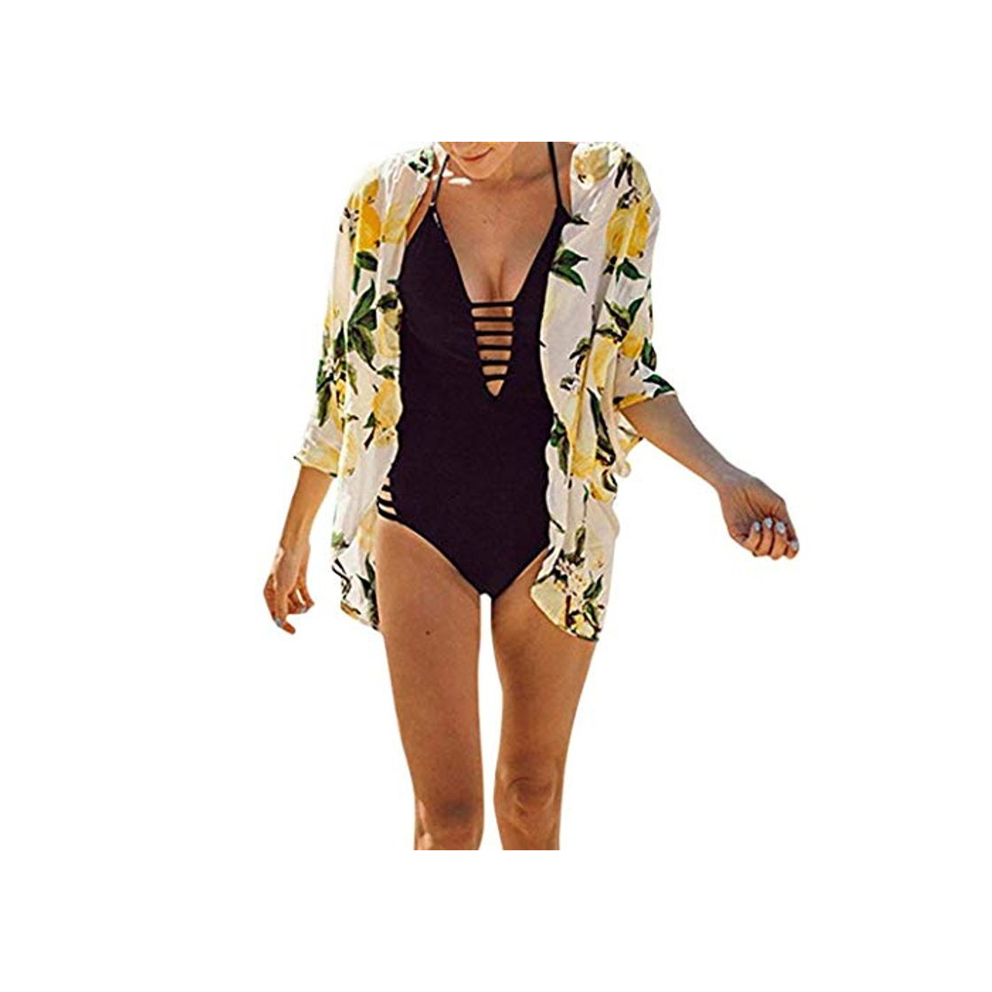 Mujer Cardigan Elegante Bohemio Kimono Verano Fashion Vintage Mode De Marca Informales