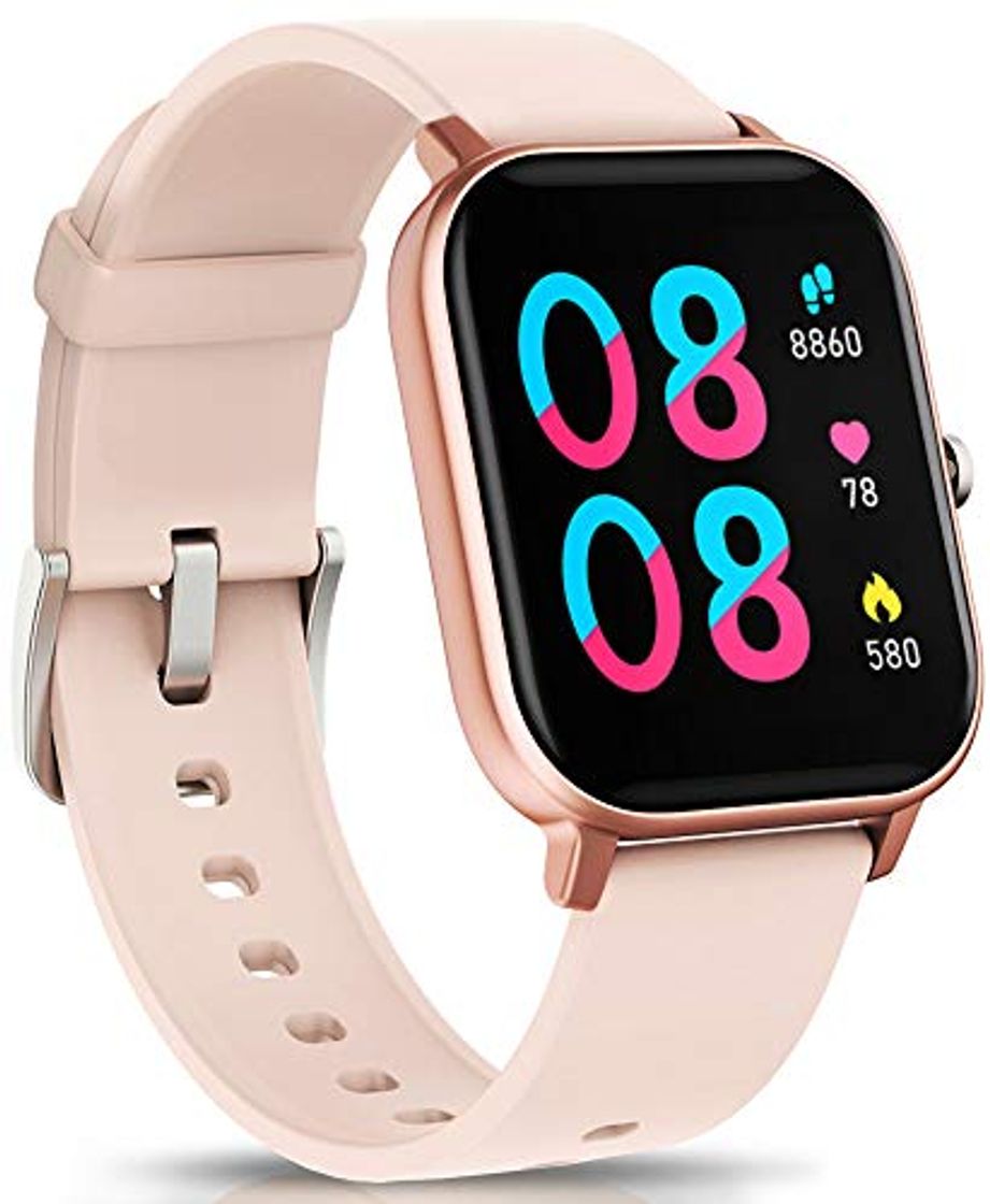 Social AIMIUVEI Smartwatch, Reloj Inteligente IP67 con Pulsómetro, Presión Arterial, 7 Modos de
