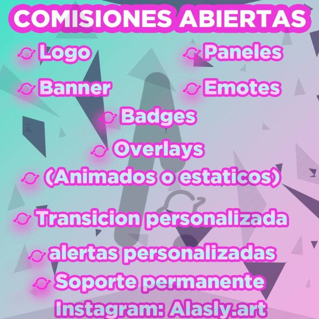 Fashion Comisiones abiertas para creadores de contenido.