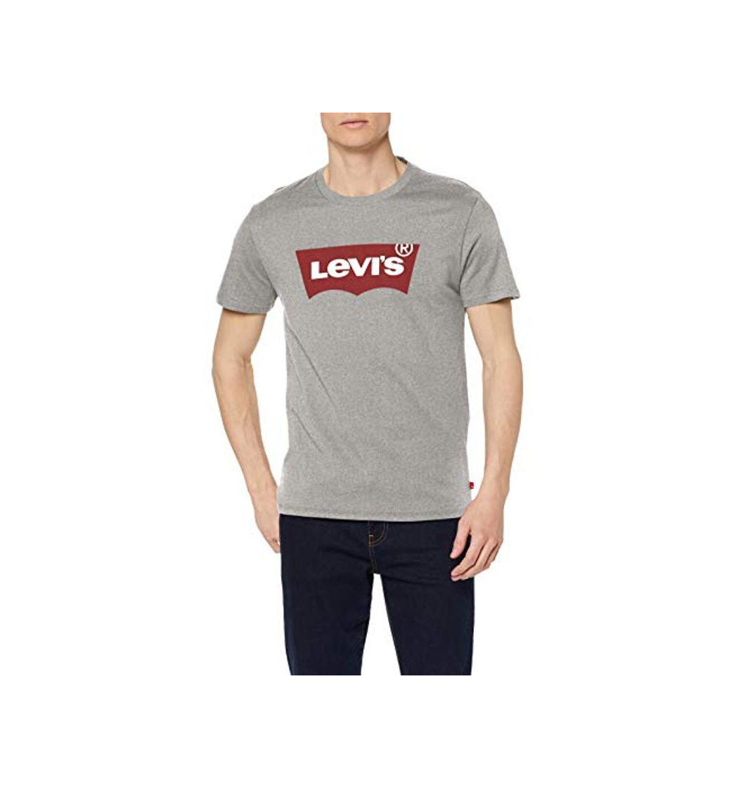 Moda Levi's Graphic Set-In Neck, Camiseta para Hombre, Gris