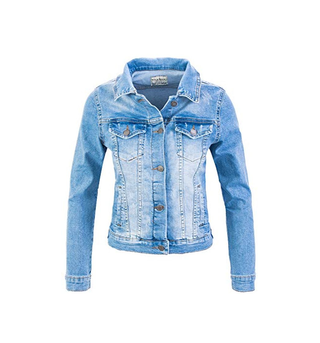 Moda Rock Creek Chaqueta Vaquera para Mujer Chaqueta de transición Chaqueta Vaquera Blusa