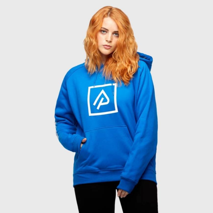 Moda Sudadera azul con logo de AuronPlay