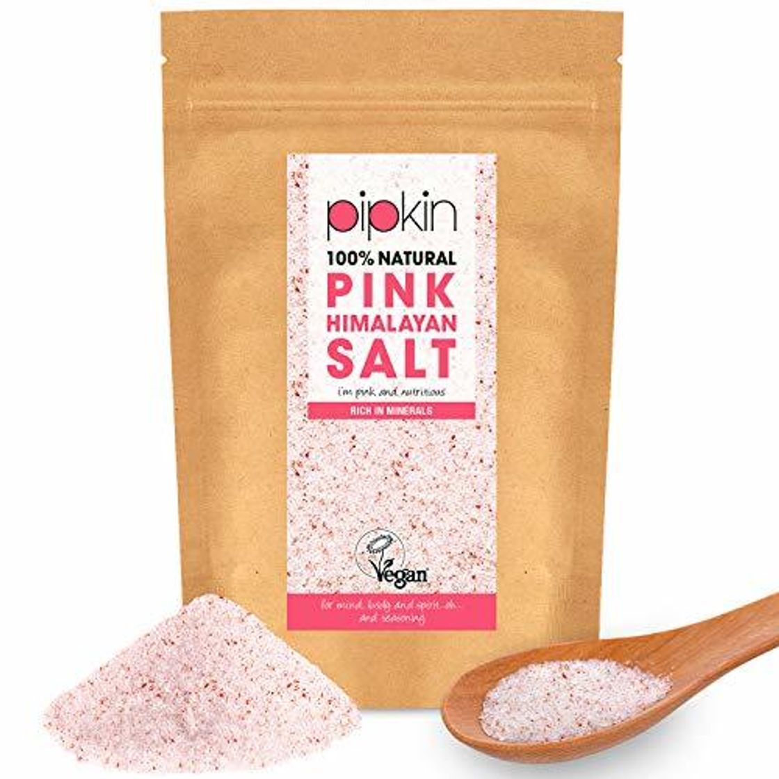 Belleza Pipkin 500 g Sal Rosa del Himalaya Natural