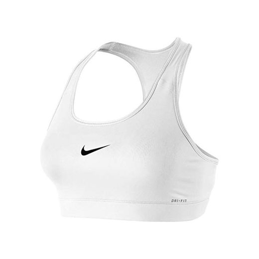 Nike Sport-BH Pro Victory Compression, Sujetador deportivo para mujer, Blanco