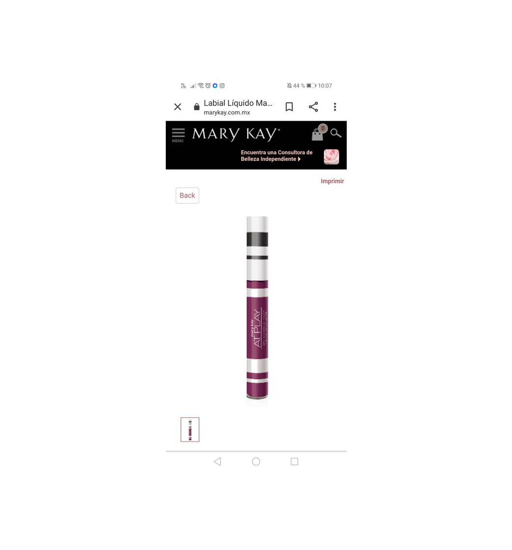 Productos Labial liquido mate Mary Kay 