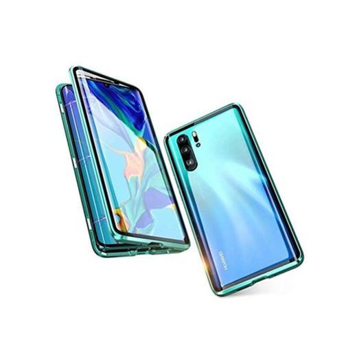 Funda Huawei P30 Pro，360° Metal Bumper con Adsorción Magnética[Tecnología De Absorción Magnética][Clear