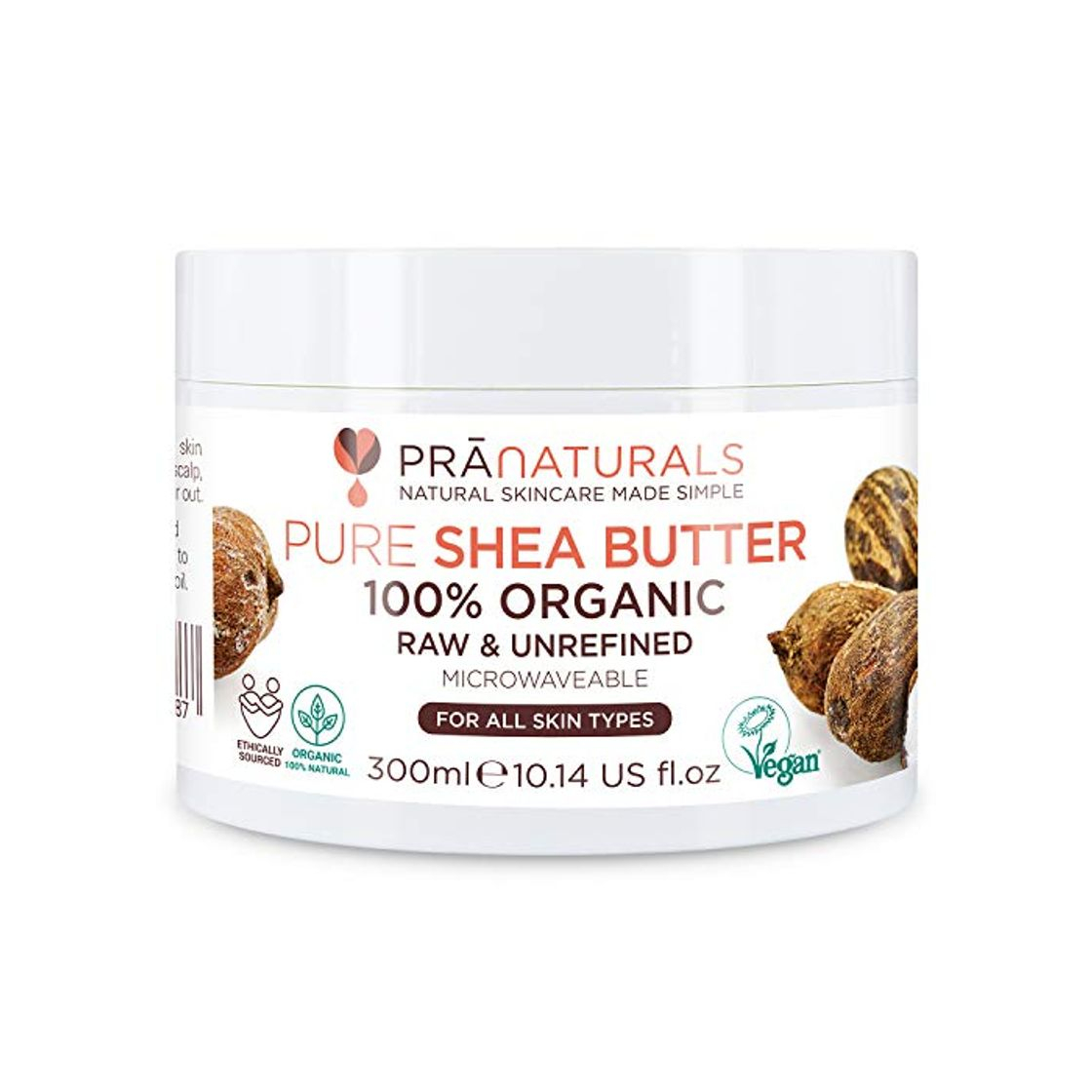 Social PraNaturals Manteca de Karité Hidratante 100% Orgánica 300ml