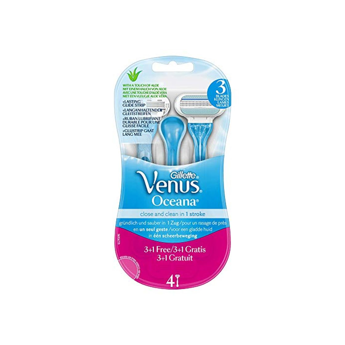 Social Gillette Venus Oceana Maquinillas Desechables Para Mujer