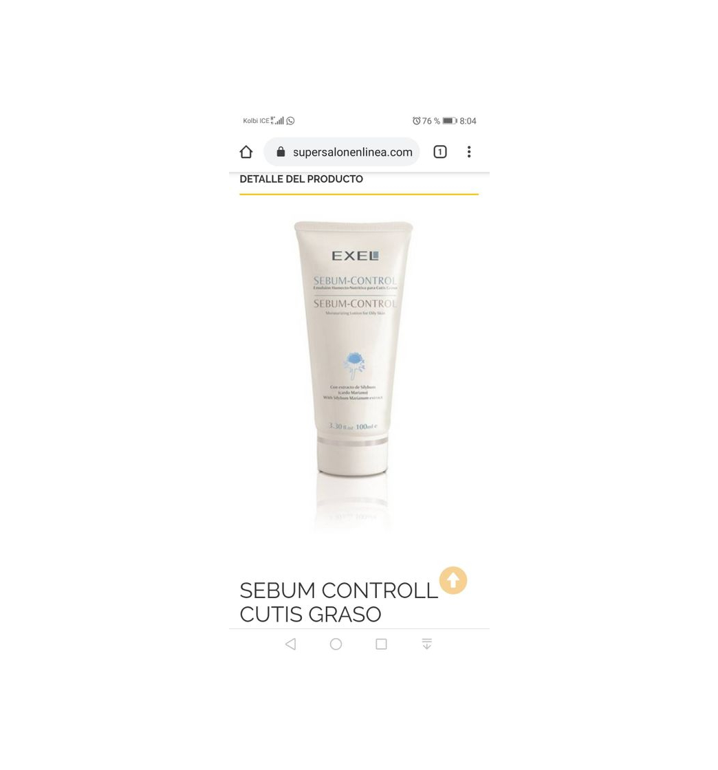 Product Sebum control Exel