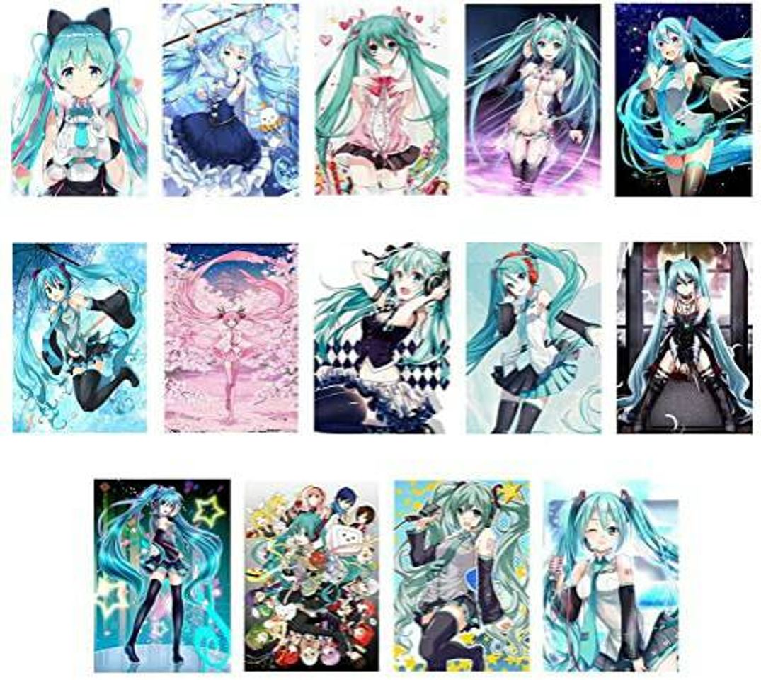 Moda Póster de Jiamins de anime Hatsune Miku para decoración 