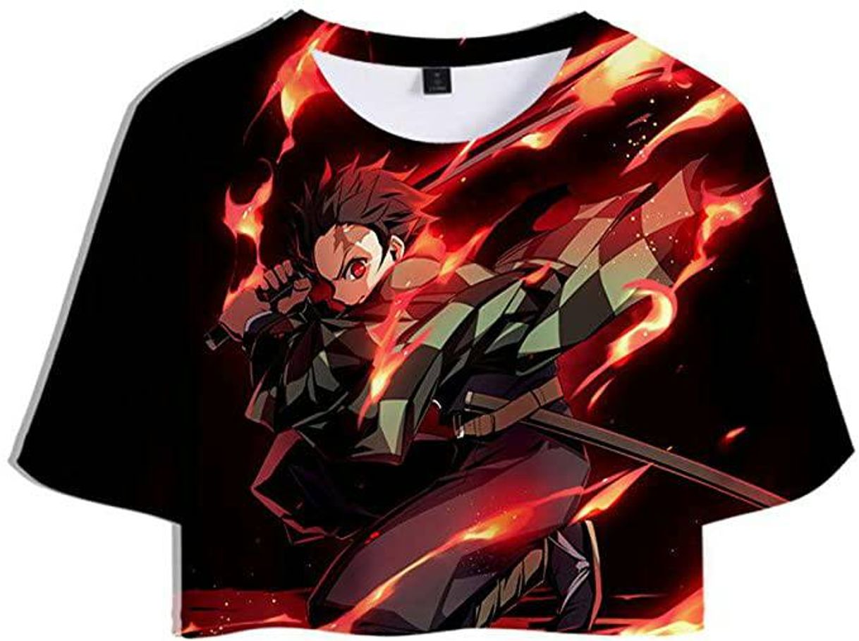 Moda FEIRAN Anime Demon Slayer Kimetsu no Yaiba Camiseta Corta 