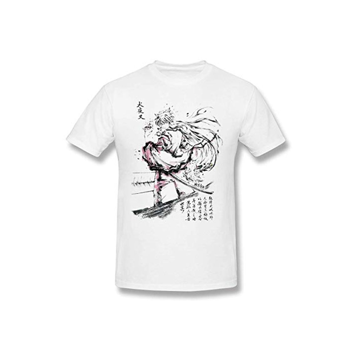 Moda ONLYLOVE Amazing Inuyasha Men's Short-Sleeved Standard T-Shirt Gray,Camisetas y Tops