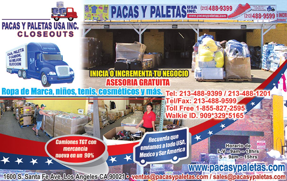 Lugares Pacas Y Paletas USA Inc