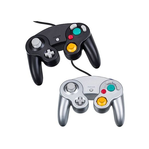 NewBull Controlador Mando de Juego con Cable Clásico Joypad Gamepad para Gamecube