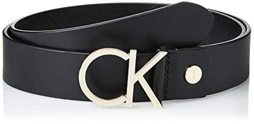Calvin Klein Ck Adj.logo Belt 3.5cm Cinturón, Negro