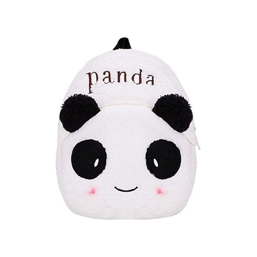 Peluche Panda Mochila， para Niños Mochila Infantil para Kindergarten Mochila los Animales de Peluche de Dibujos Animados de la Panda Mochila Mini Escuela de Bolsa