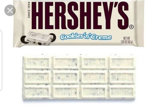 Chocolate hersheys blanco