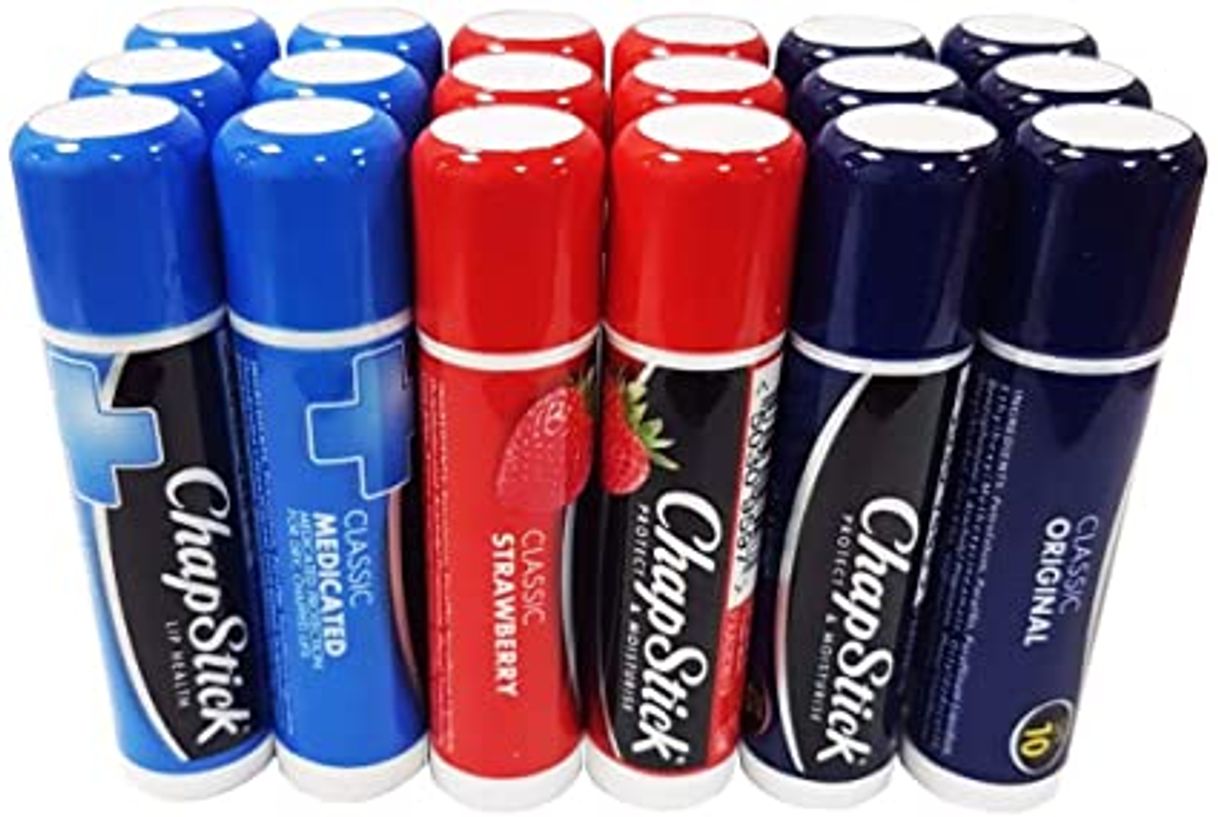 Beauty ChapStick - Bálsamo para Labios de fresa sabor labios cuidado 5 unidades